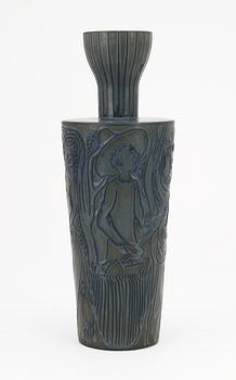 A Stig Lindberg stoneware vase, Gustavsberg 1940's-50's.