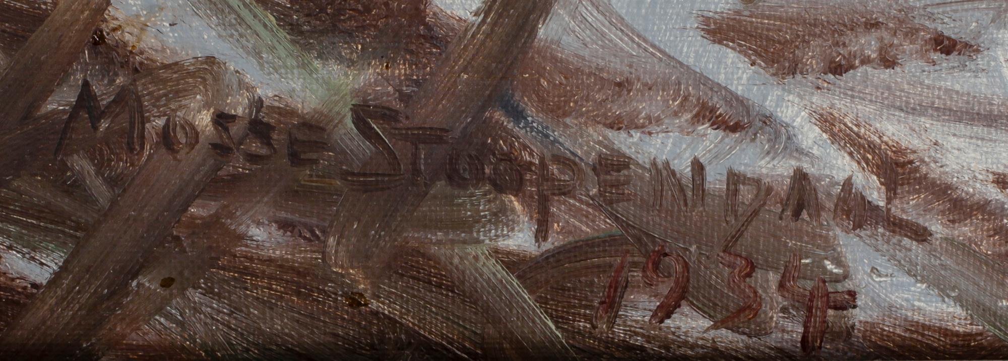 MOSSE STOOPENDAAL, olja på duk. Sign o dat 1934.