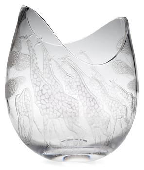 611. A Vicke Lindstrand glass bowl 'Safari', Kosta, 1960's-1970's.