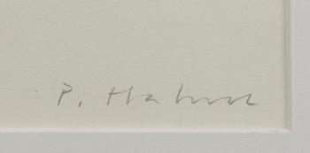 PETER HAHNE, two signed and numbered colour etchings.