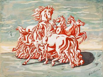 Giorgio de Chirico, "Cavalli".