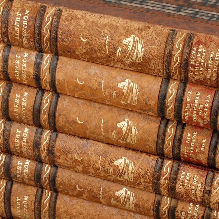 BÖCKER, 15 vol, Albert Engström. Albert Bonniers Bokförlag, Stockholm 1940-tal.