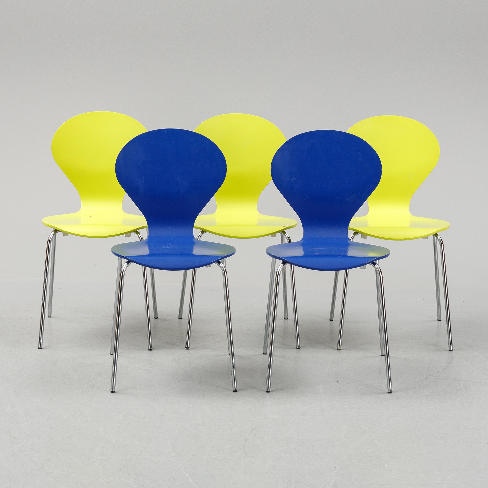Five 'Rondo' chairs by Erik Ole Jørgensen, Danerka, 21st Century