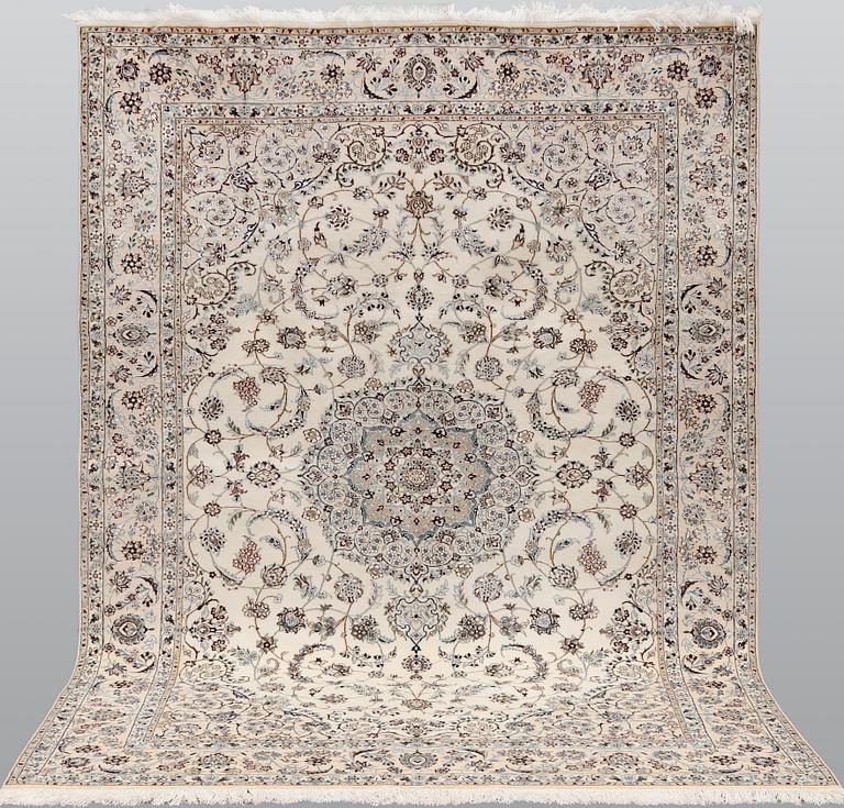 A carpet, Nain Part Silk, sk 6LAA, 220 x 159 cm.
