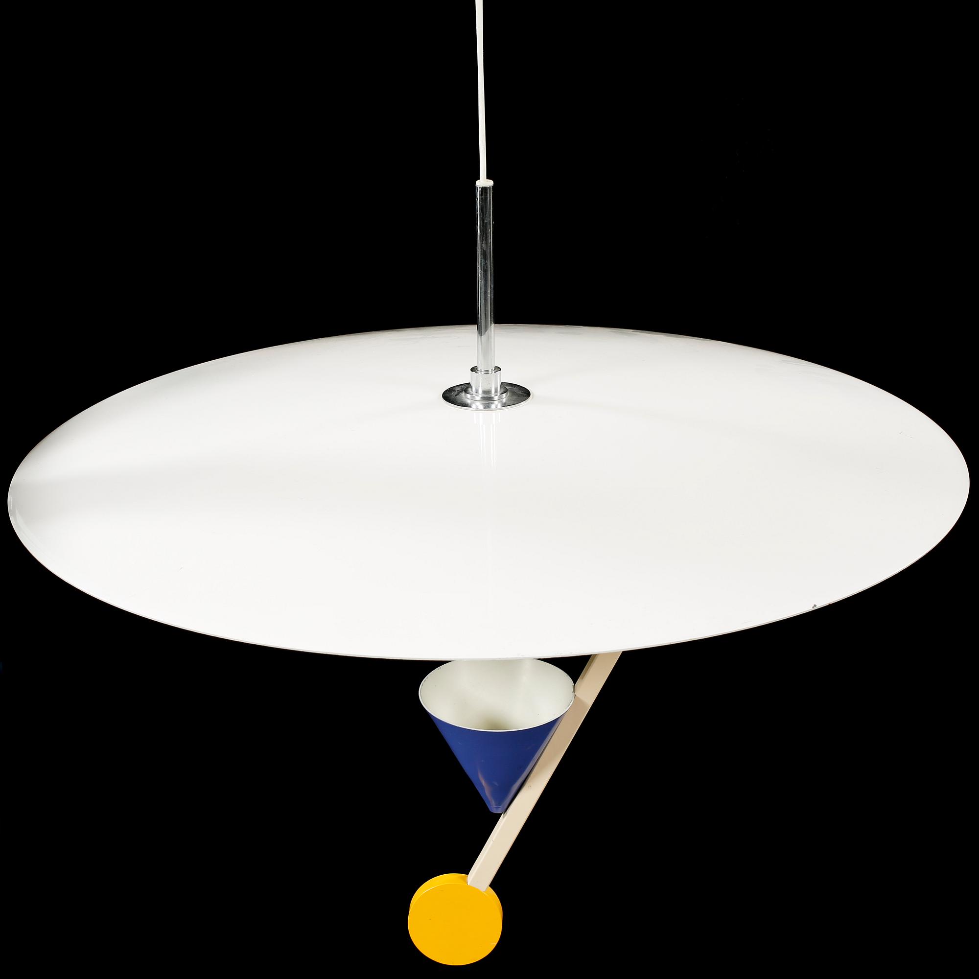 A "Halo there" ceiling lamp by Olle Andersson for Boréns, 1980s, height ca 60 cm.