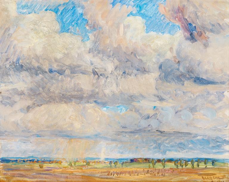 Prins Eugen, "Örberga" (Rural landscape from Örberga with clouds).