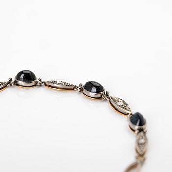 Bracelet, 18K gold, sapphires and diamonds, Heribert Engelbert AB, Stockholm, 1954.