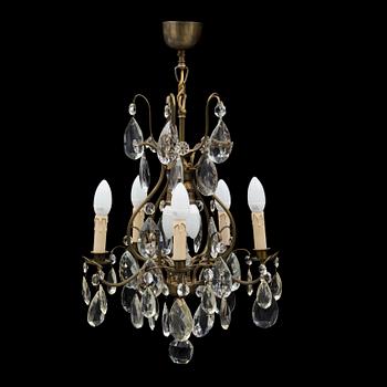 A 20 th century rococo style chandelier.