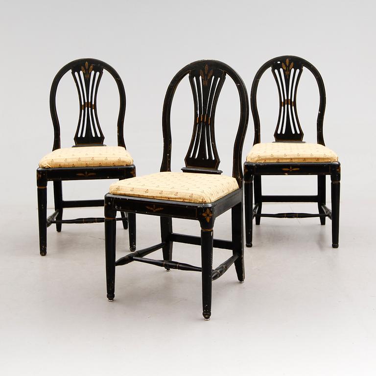 STOLAR, 3 st, sengustavianska, omkring år 1800.