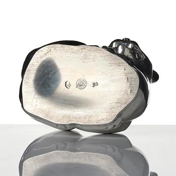 Estrid Ericson, a pewter sculpture of a Siamese cat, Firma Svenskt Tenn, Stockholm, 1968.