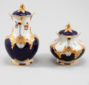 KAFFESERVIS, 12 delar, porslin, Meissen, 1900-tal.