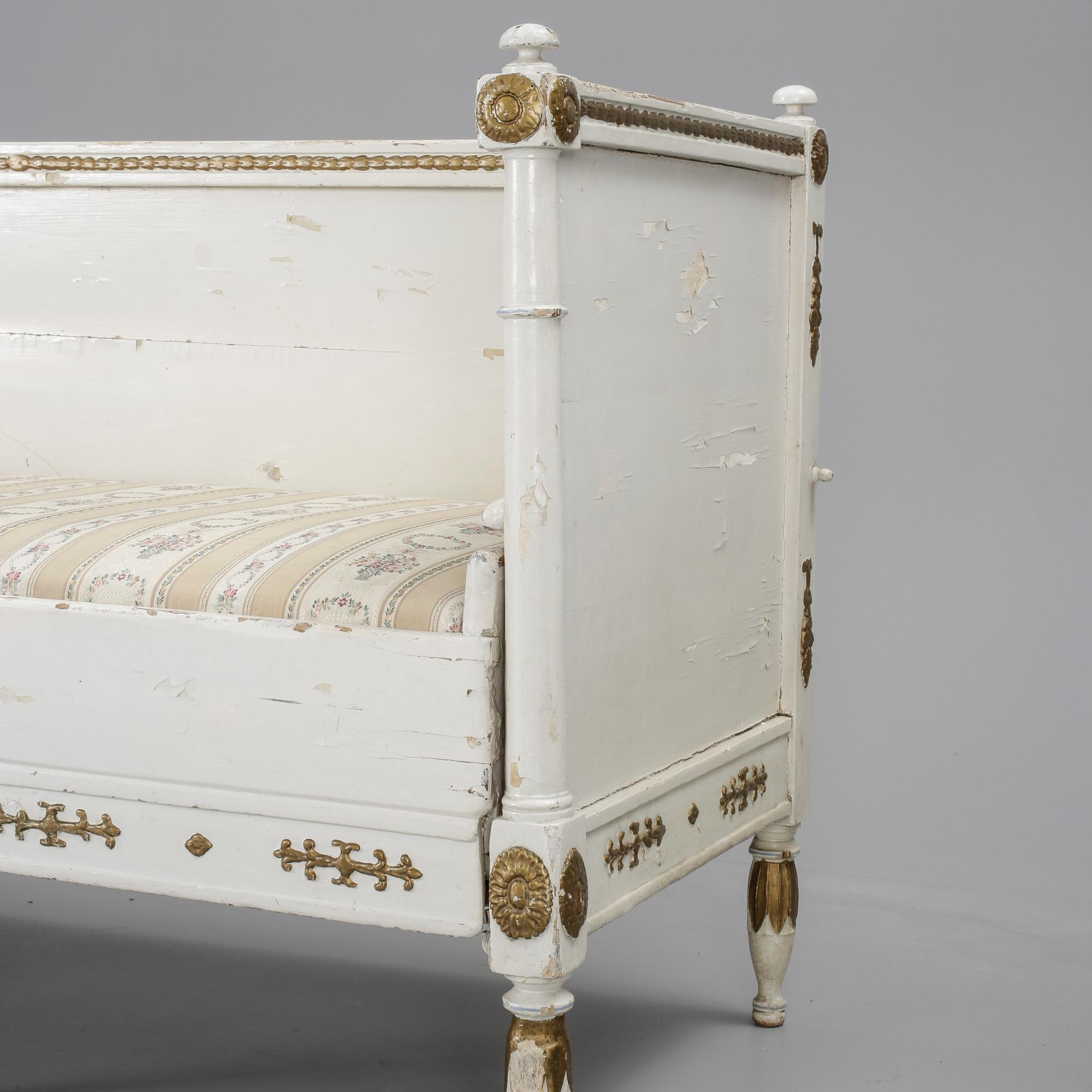 UTDRAGSSOFFA, sengustaviansk, omkring 1800.