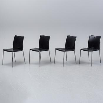 Roberto Barbieri, a set of four "Lea" chairs for Zanotta, Italy, late 20th century.