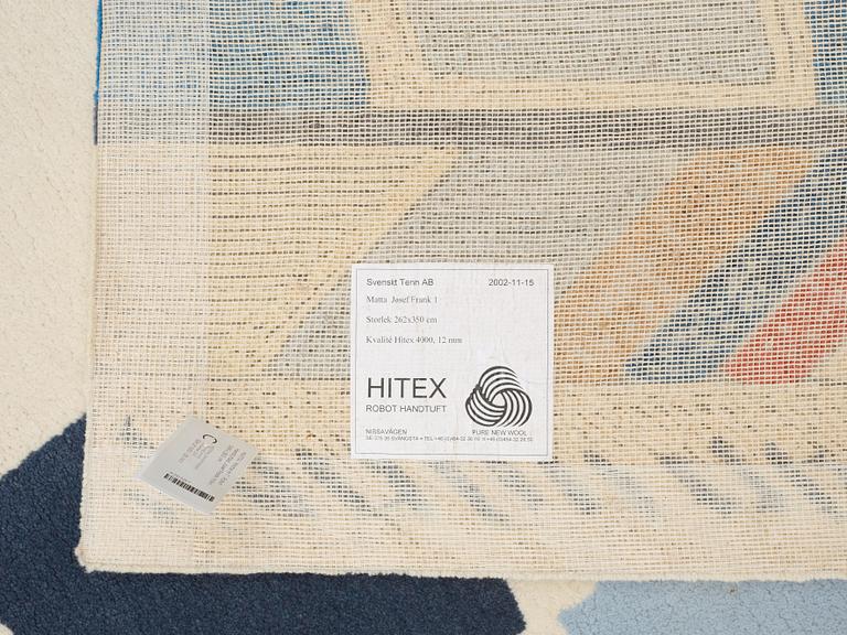 Josef Frank, CARPET. "Matta nr 1". Robot hand tufted, Josef Frank/Hitex. 348 x 260 cm.