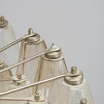 Carlo Scarpa, A1960s 'Polyhedra' chandelier for Venini Murano Italy.