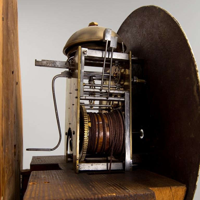 A 18th century grandfather clock.