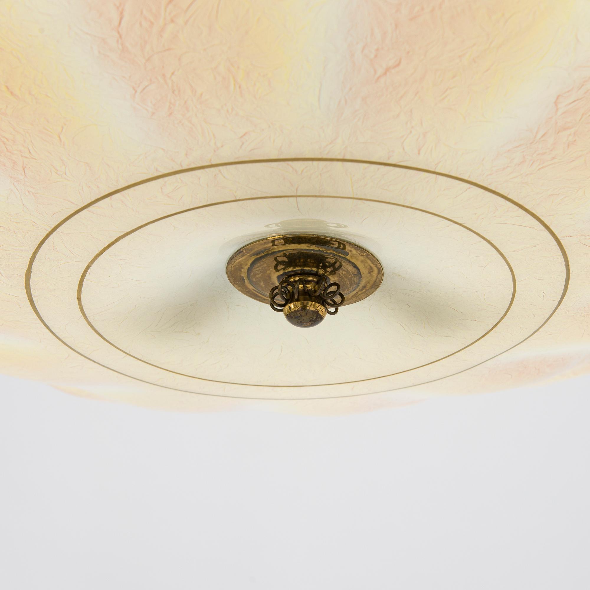 A Finnish 1940s pendant ceiling light by Valinte.