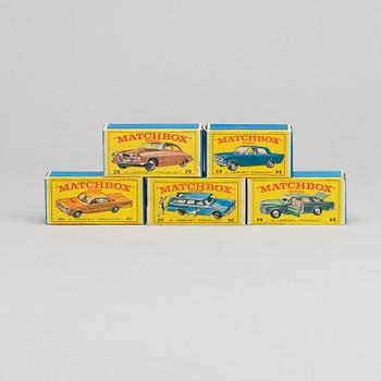 LESNEY MATCHBOX SERIES FIVE CARS.