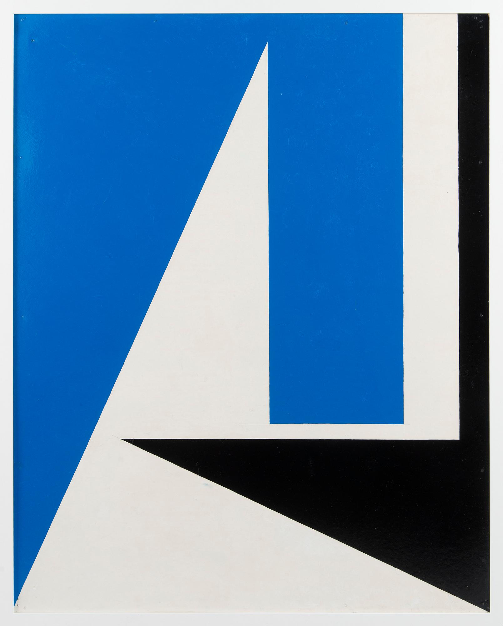 Lars-Gunnar Nordström, Valkoinen, musta ja sininen sommitelma.