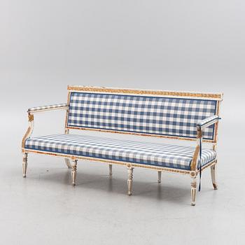 Sofa, Gustavian, late 18th century.