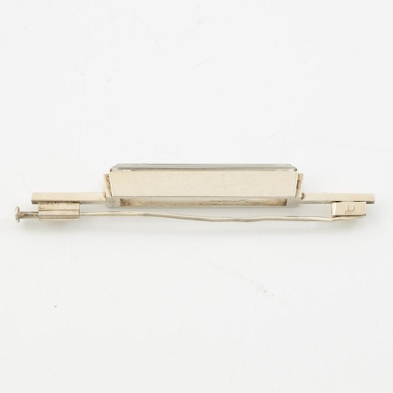 Wiwen Nilsson, brooch silver with rock crystal.