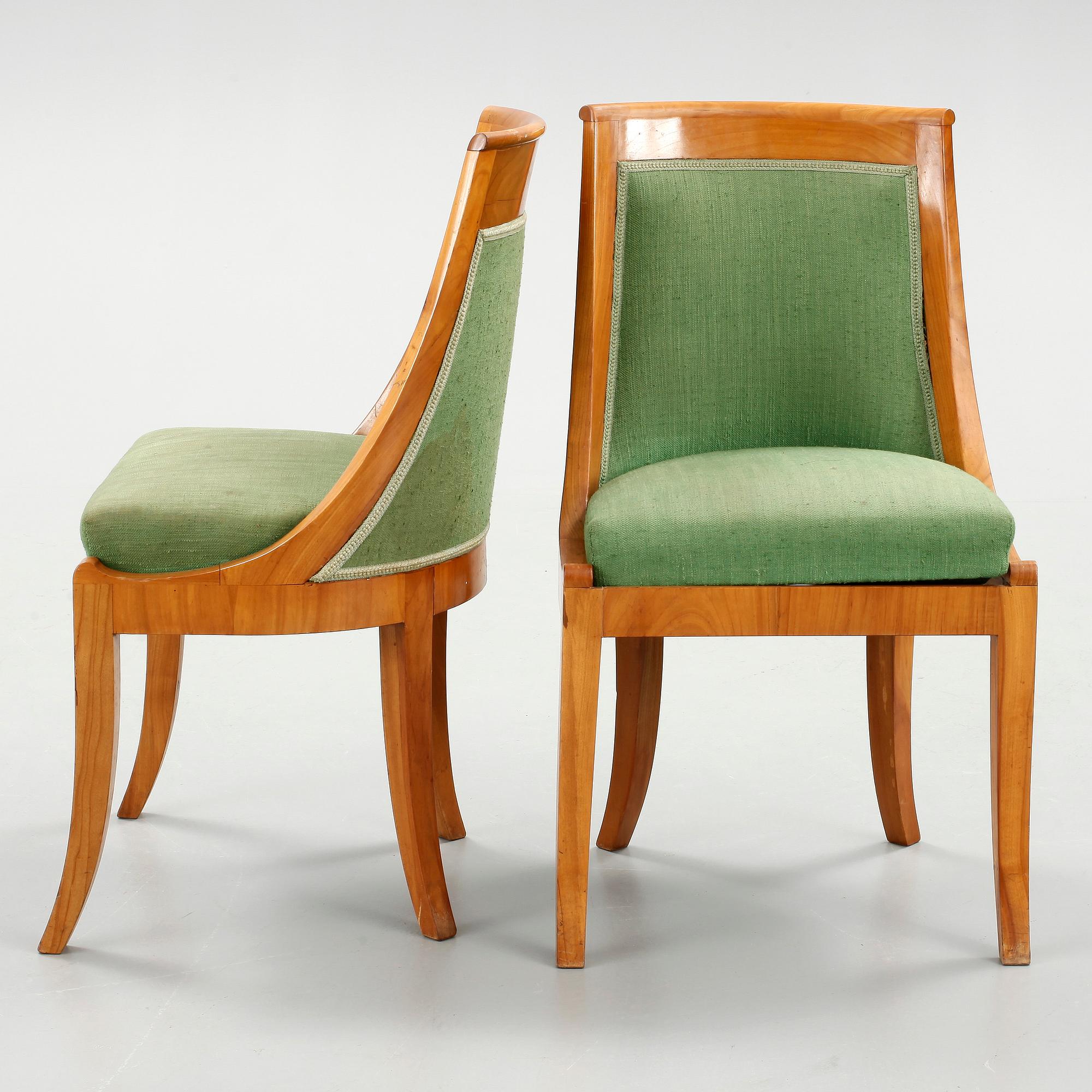 STOLAR, 6 stycken, Österrike, 1830/40-tal.