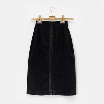 Gucci, a monogram skirt, size 40 on label.