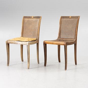 Carl Malmsten, a five piece furniture group, Nordiska Kompaniet, late 1920s.