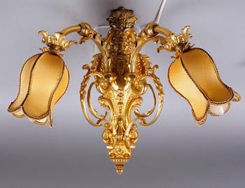 APPLIQUE, brons, Louis XV-stil. 1900-tal.