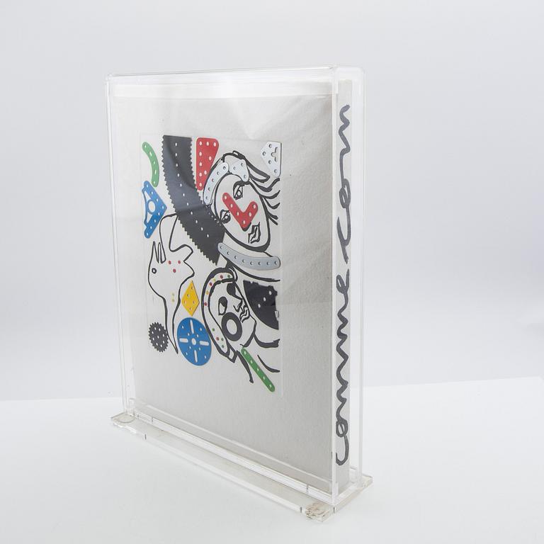 Enrico Baj, Book cover, "Comme le comme dans son comme".