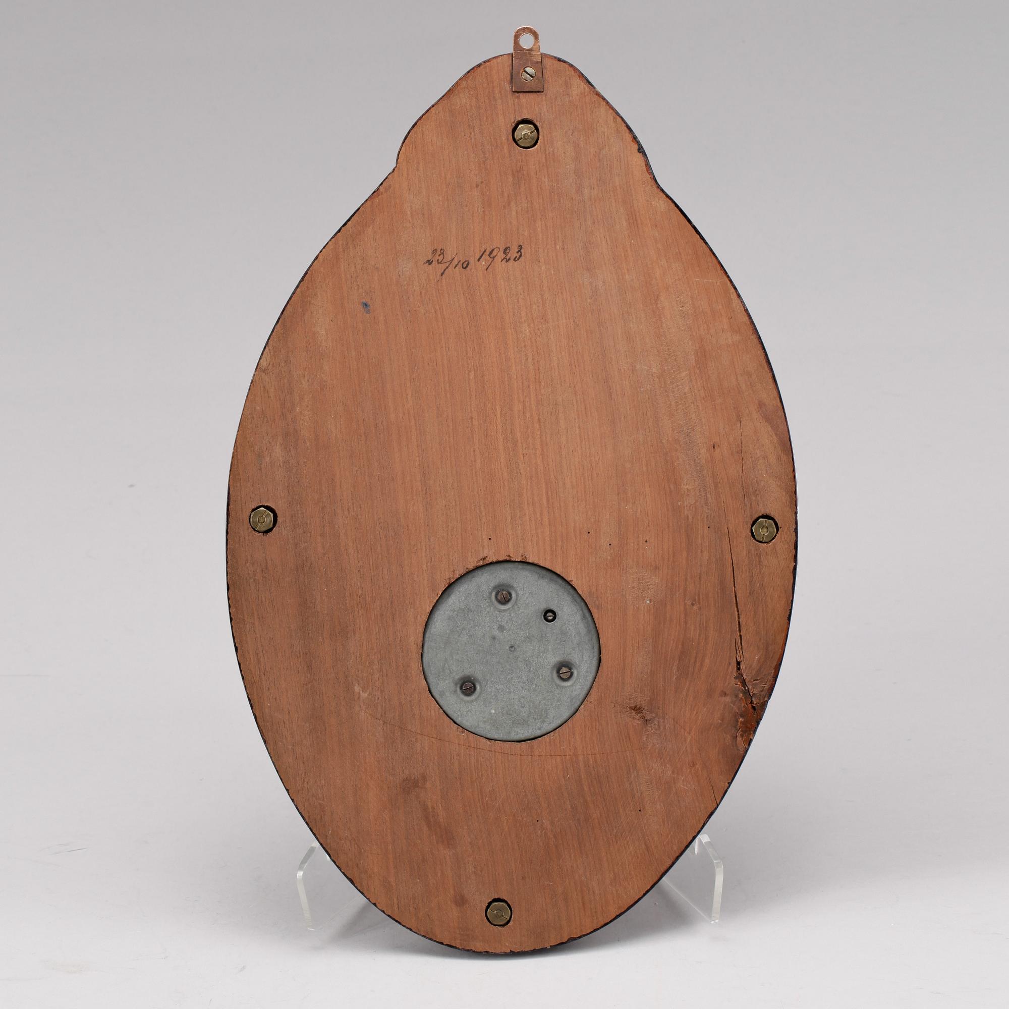 BAROMETER, koppar, Svenska Vikingaorden Göteborg 1922.