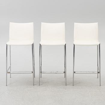 Robert Barbieri, three bar stools, 'Lio', Zanotta, Italy.