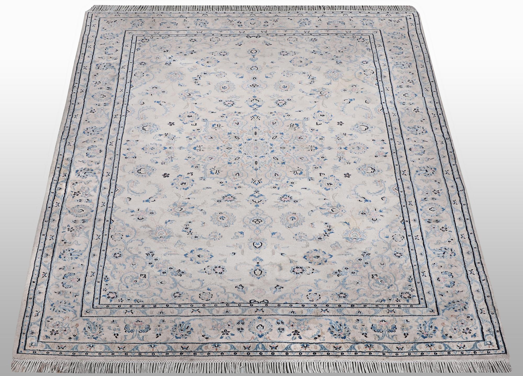 A rug, Nain, part silk, 6 Laa, ca 240 x 165 cm.