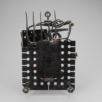 OKÄND KONSTNÄR, skulptur 2 st, metall, signerade G. Valentin.
