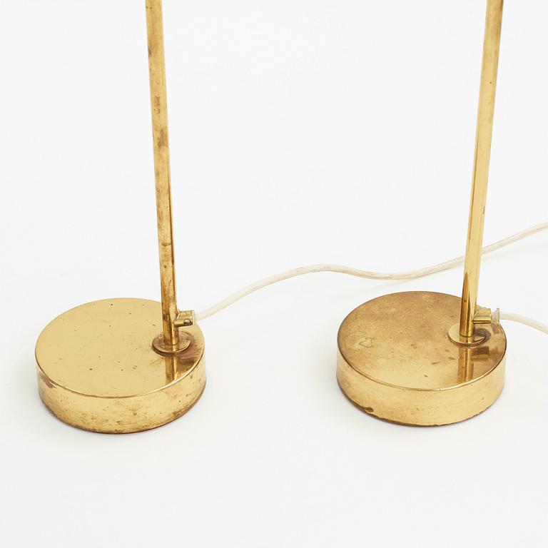 Hans-Agne Jakobsson, a pair of brass and tassel floor lamps for Markaryd AB Sweden, 1960-70's.