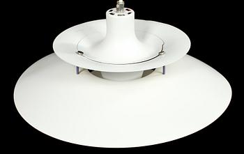 TAKLAMPA, "PH 5", Poul Henningsen för Louis Poulsen, Danmark. Höjd ca 25 cm.