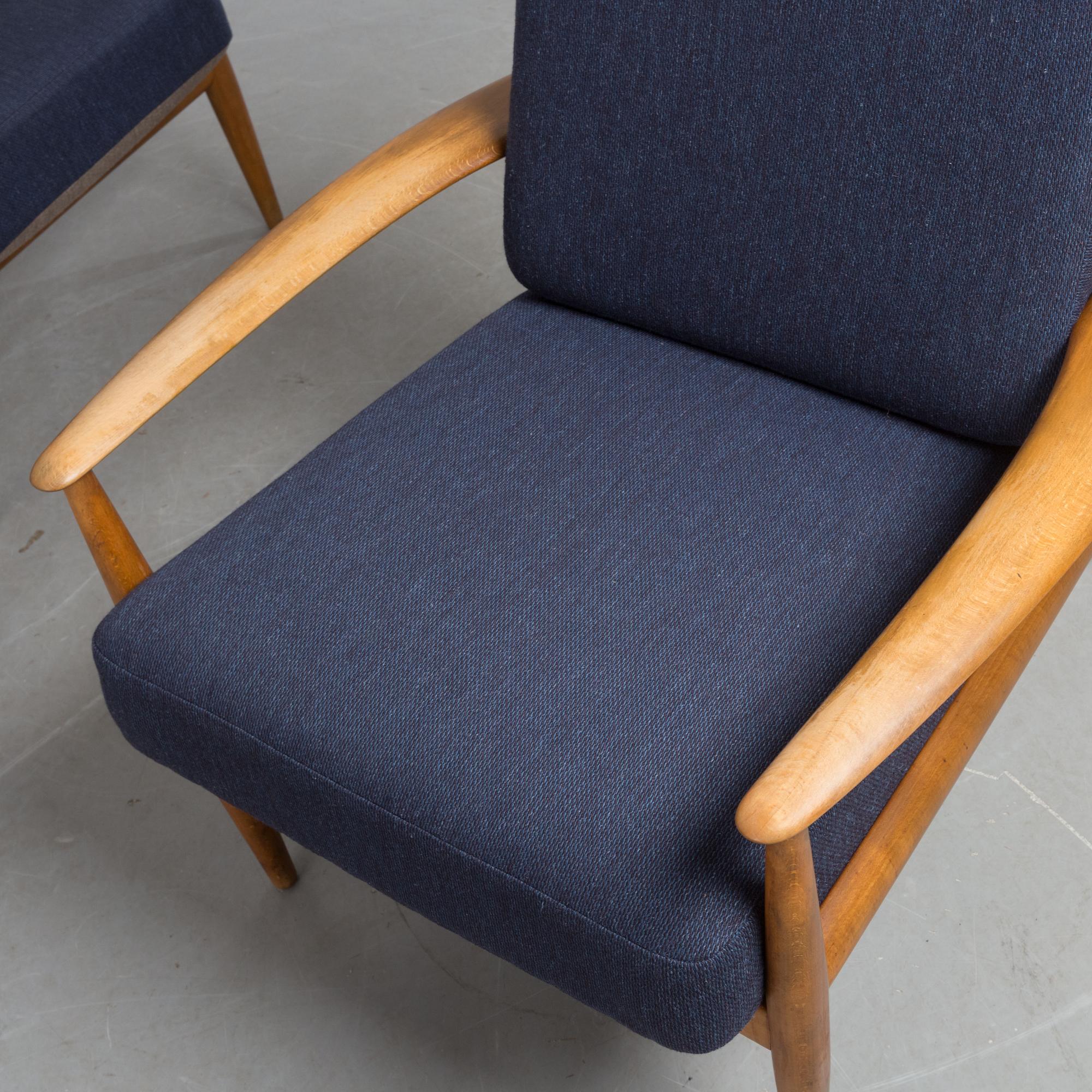 FÅTÖLJER, ett par, Grete Jalk, France & son, Danmark, 1960-tal.