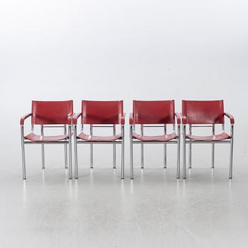 Four CHAIRS, second half of the 20th century, likely Italy.