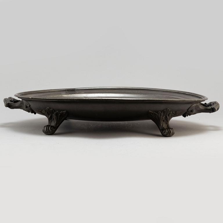 VÄRMEFAT, tenn, James Dixon & Sons, Sheffield, 1800-tal.
