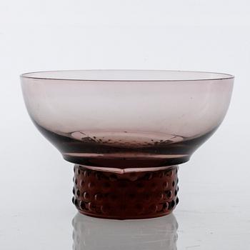 DESSERTSKÅLAR, 16 st, "Tarantella", Glimma Glasbruk, omkring 1900-talets mitt.