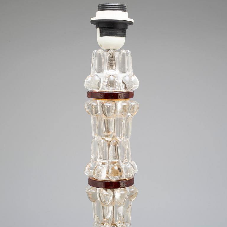 A floor lamp, Orrefors, Carl Fagerlund, late 20th century,