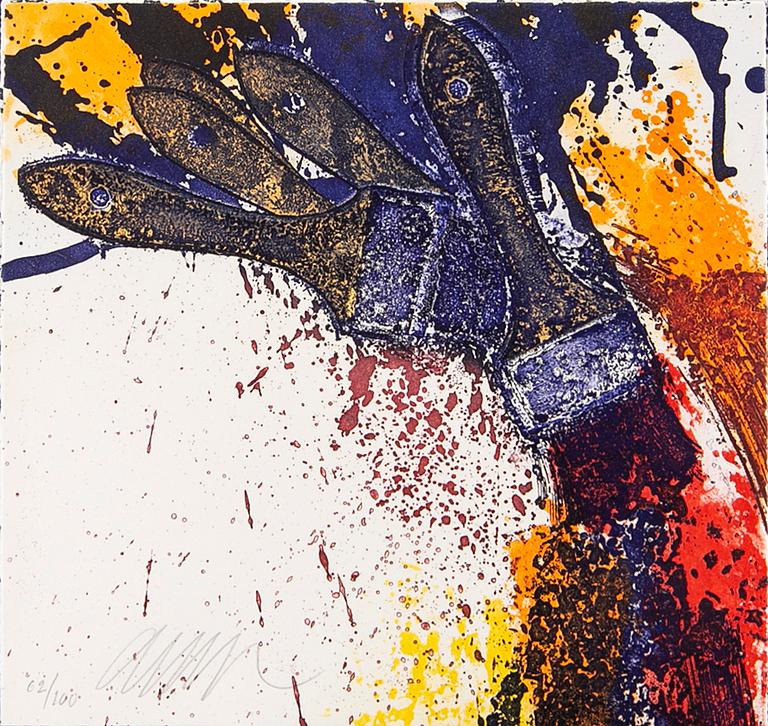 Arman (Armand Pierre Fernandez), FERNANDEZ ARMAN, a book and two signed and numbered lithographs 62/100.