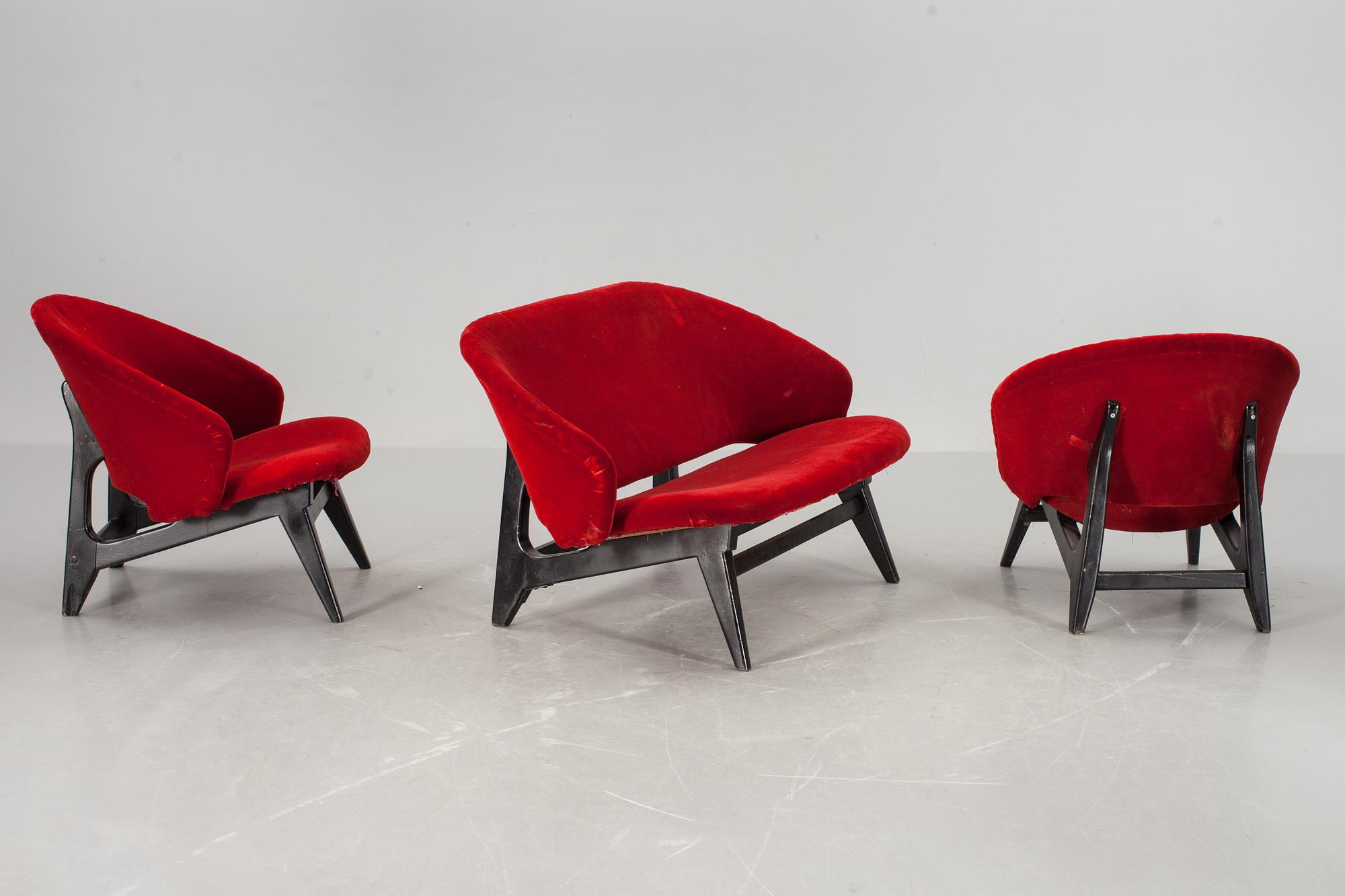 SOFFGRUPP, 3 delar, 1960-tal.