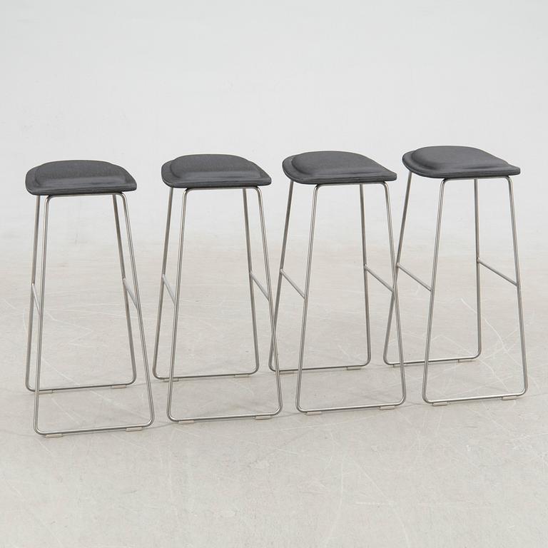 Jasper Morrison, bar stools, 4 pcs, "Hi Pad Stool", Cappellini, Italy, 21st century.
