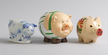 PARTI SPARGRISAR, 9 st. Lergods/porslin.