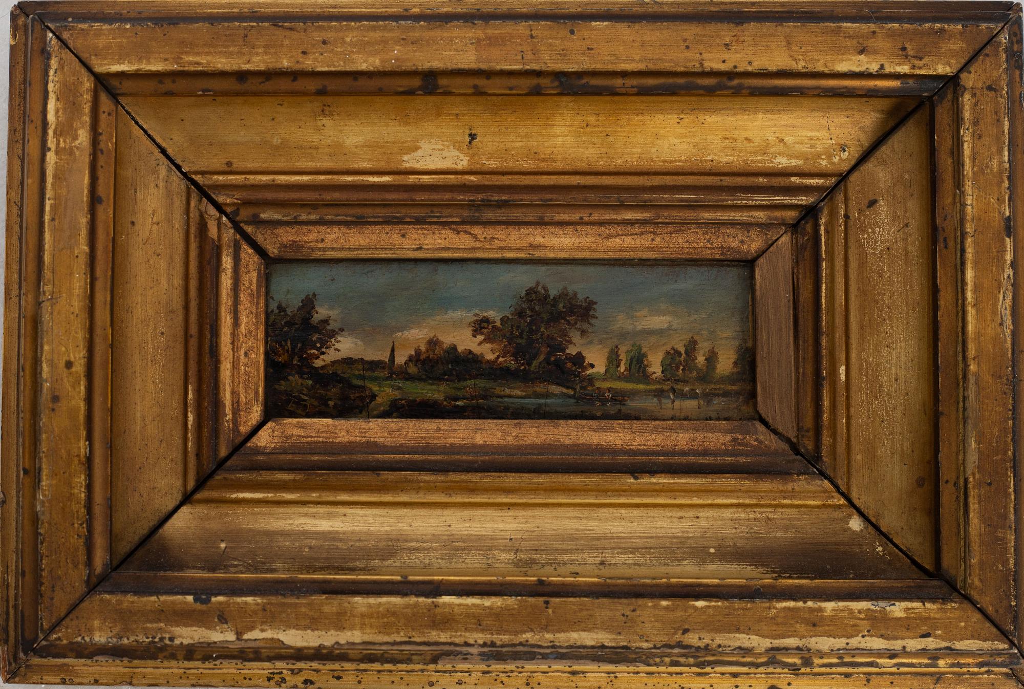 Okänd konstnär, 1800-tal, Landskap/Figurlandskap, 3 st.