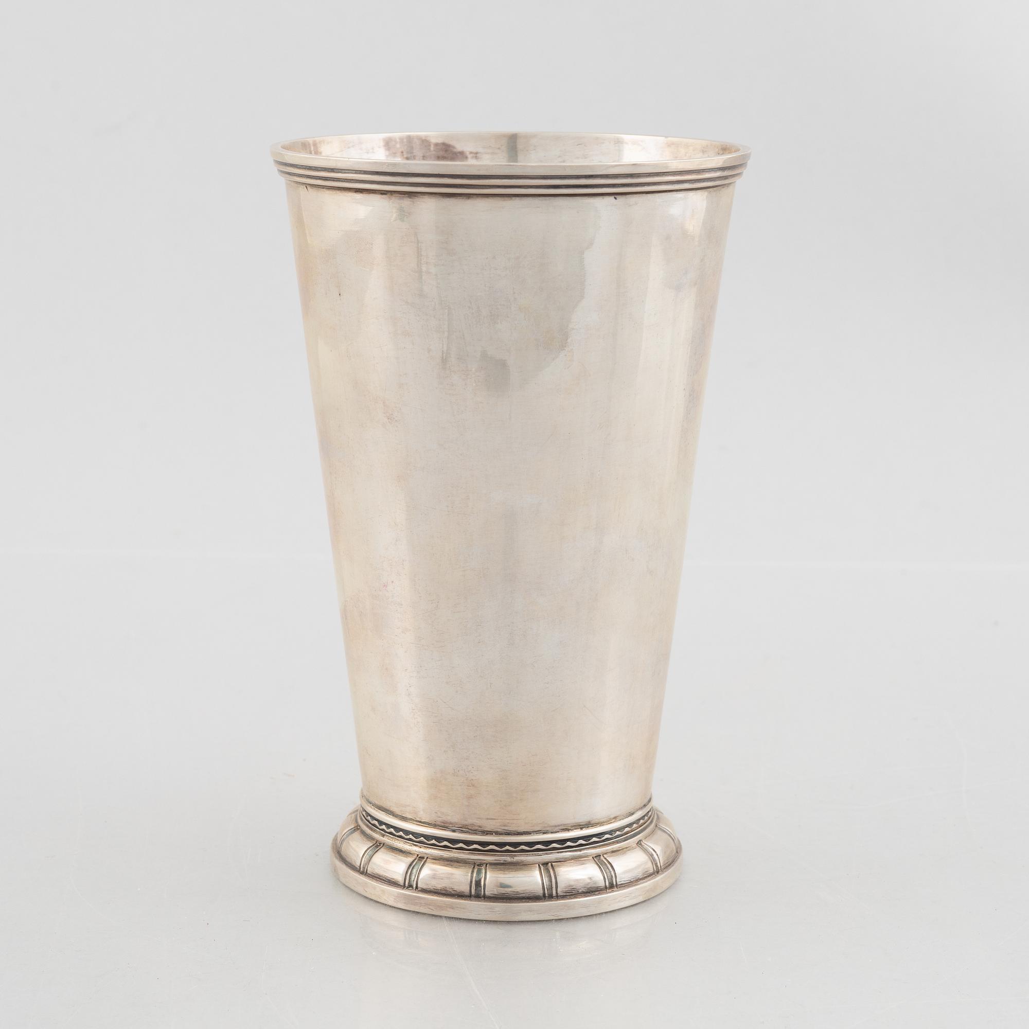 Eric Råström, a silver beaker, CG Råström, Stockholm 1953.