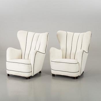 FLEMMING LASSEN, attributed to pair of armchairs.