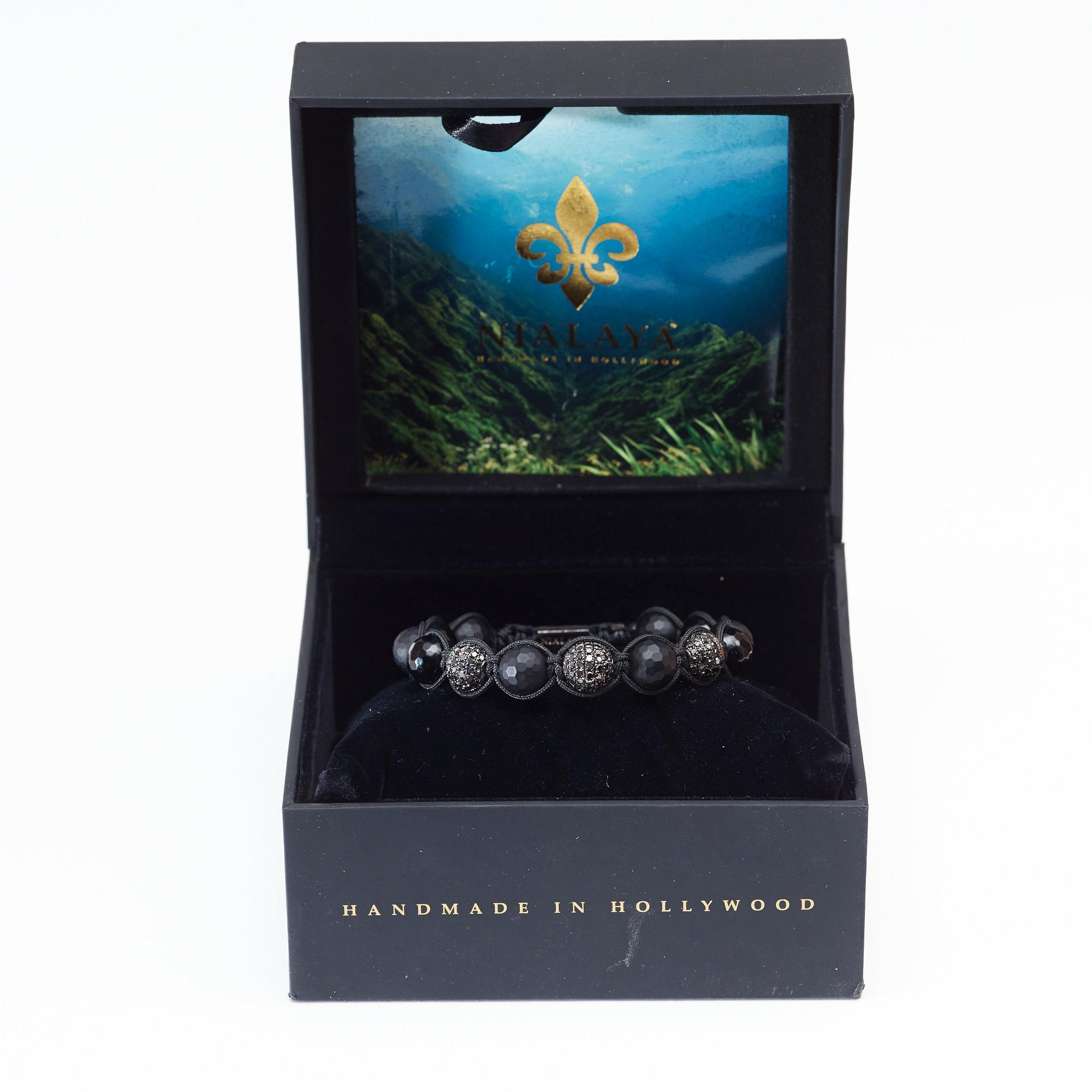 DIAMANTARMBAND, "Black Diamond Bracelet", unisex, Nialaya, 2014.