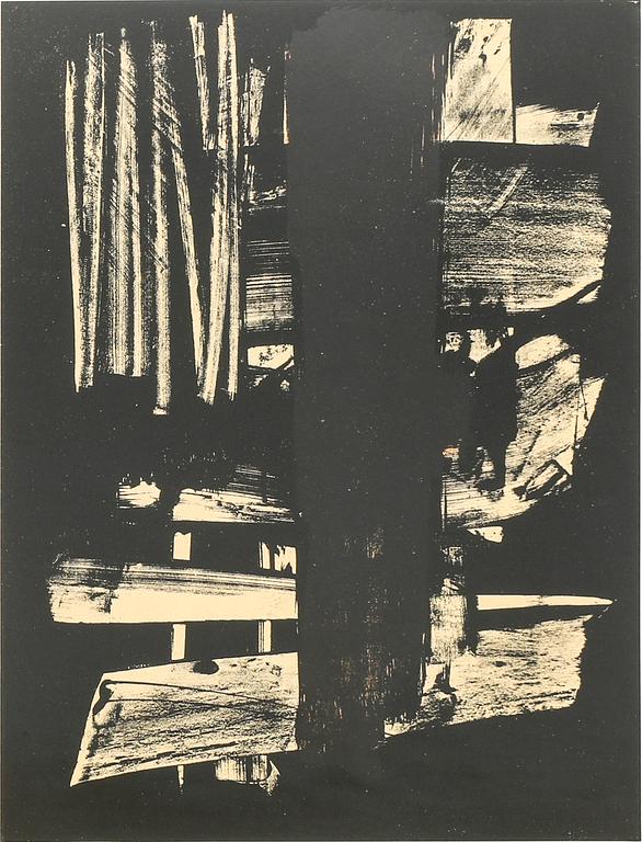 Pierre Soulages, "Lithographie n° 9".